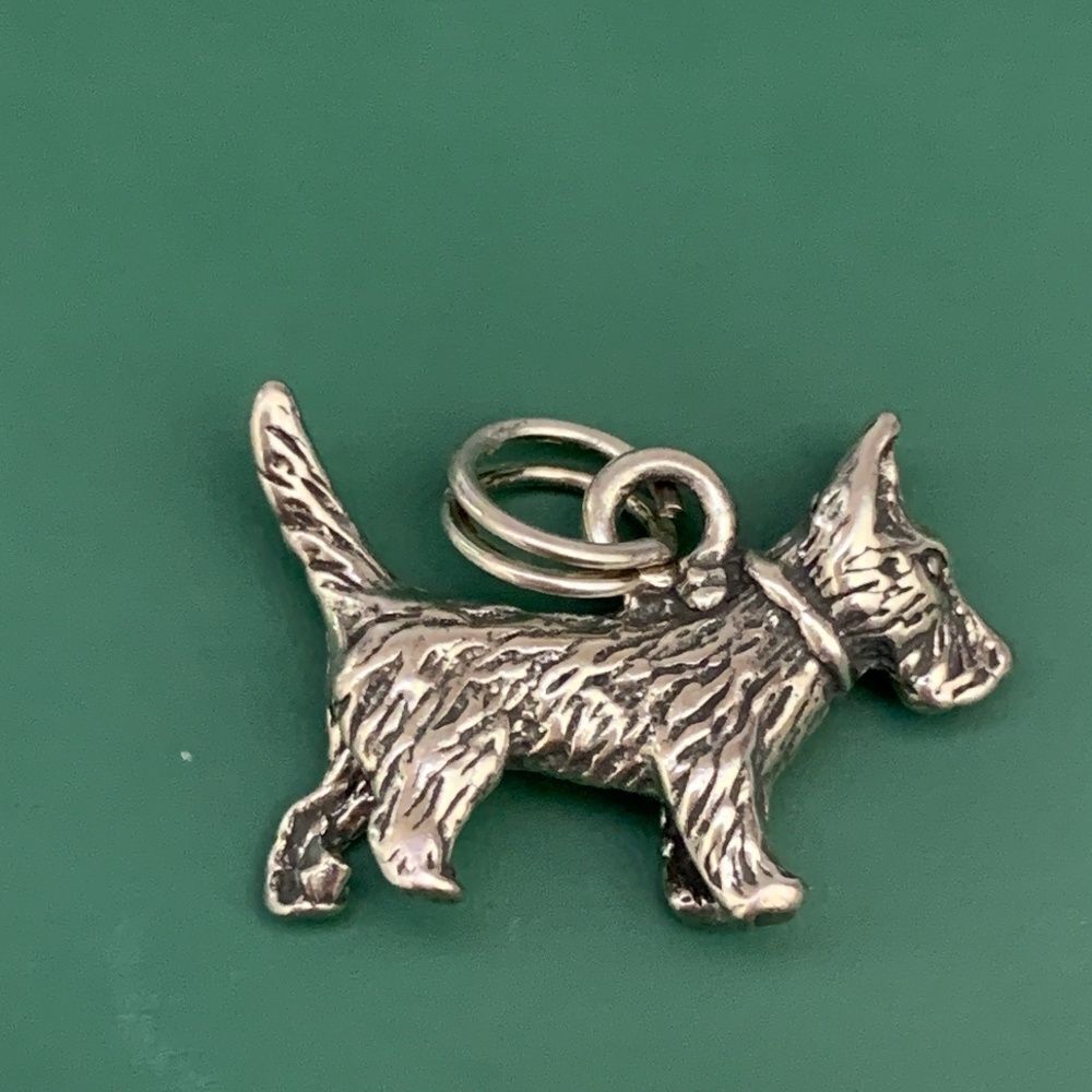 Scottie Terriër Sterling Silver Jewelry Charm #dog #pet